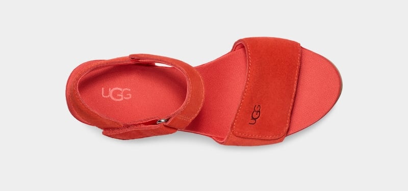 Red Ugg Ileana Strap Women's Sandals | South Africa-8051936