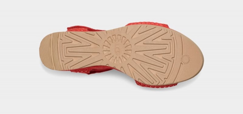 Red Ugg Ileana Strap Women's Sandals | South Africa-8051936