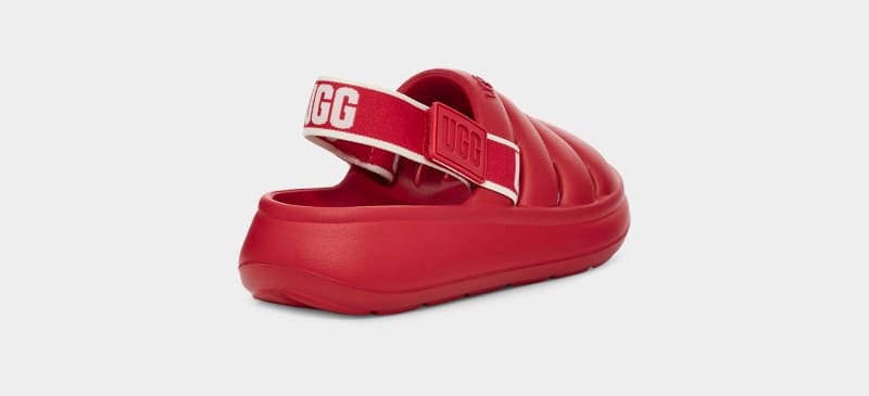 Red Ugg Sport Yeah Kids' Slippers | South Africa-0156398