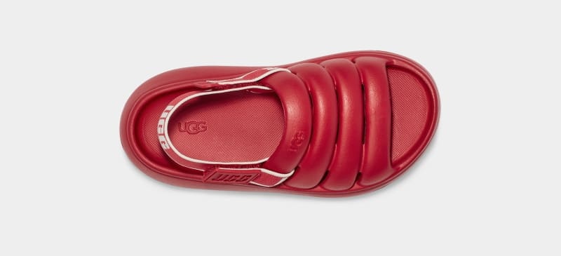 Red Ugg Sport Yeah Kids' Slippers | South Africa-0156398