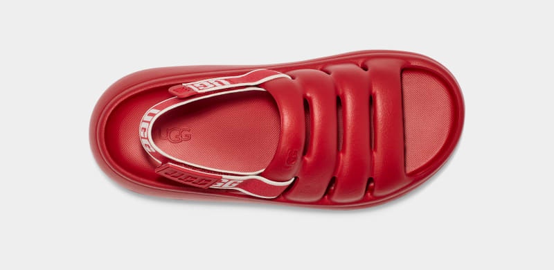 Red Ugg Sport Yeah Women's Slides | South Africa-1863529