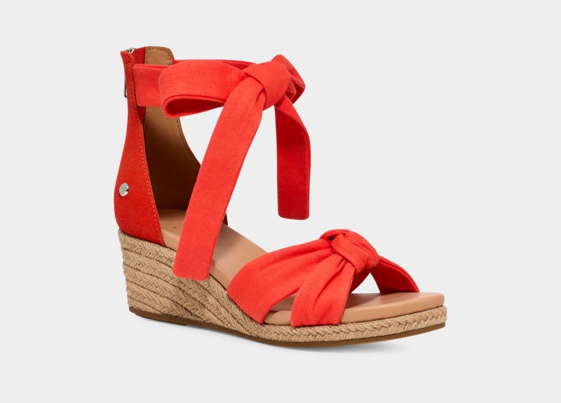 Red Ugg Yarrow Women's Sandals | South Africa-5694701