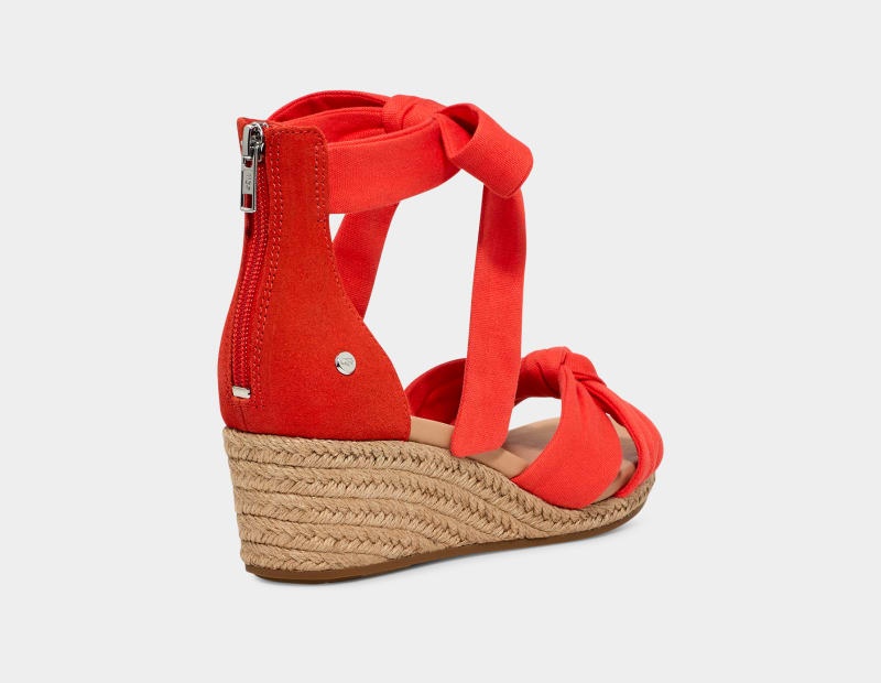 Red Ugg Yarrow Women's Sandals | South Africa-5694701