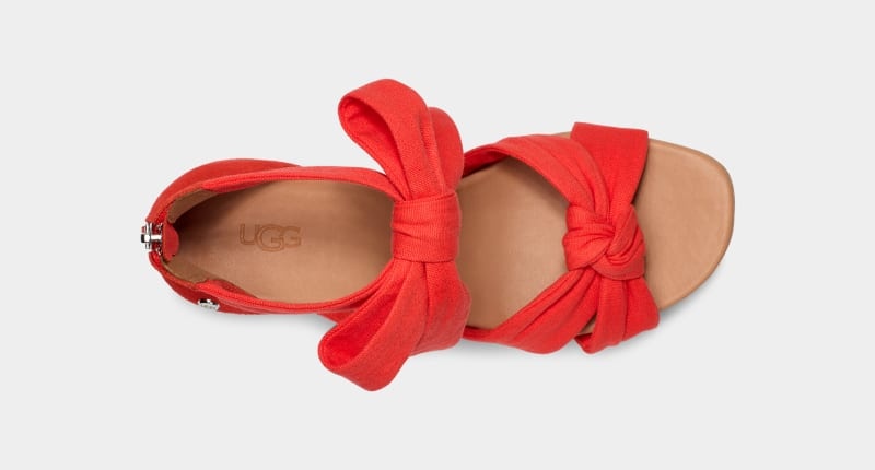 Red Ugg Yarrow Women's Sandals | South Africa-5694701