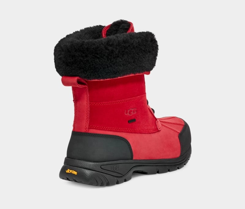 Red / Black Ugg Butte Men's Winter Boots | South Africa-0659178