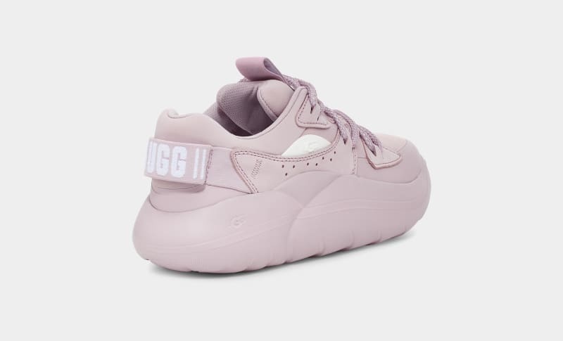 Rose Grey Ugg La Cloud Lace Women's Sneakers | South Africa-8467291