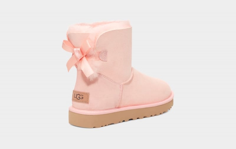 Rose Ugg Mini Bailey Bow Ii Women's Boots | South Africa-7206498