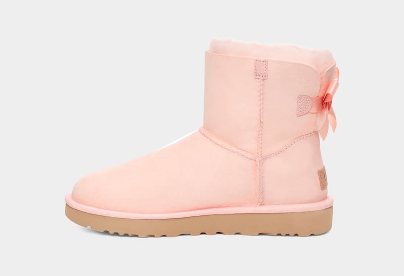 Rose Ugg Mini Bailey Bow Ii Women's Boots | South Africa-7206498