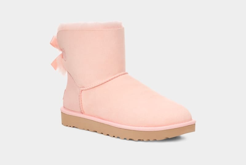 Rose Ugg Mini Bailey Bow Ii Women's Boots | South Africa-7206498