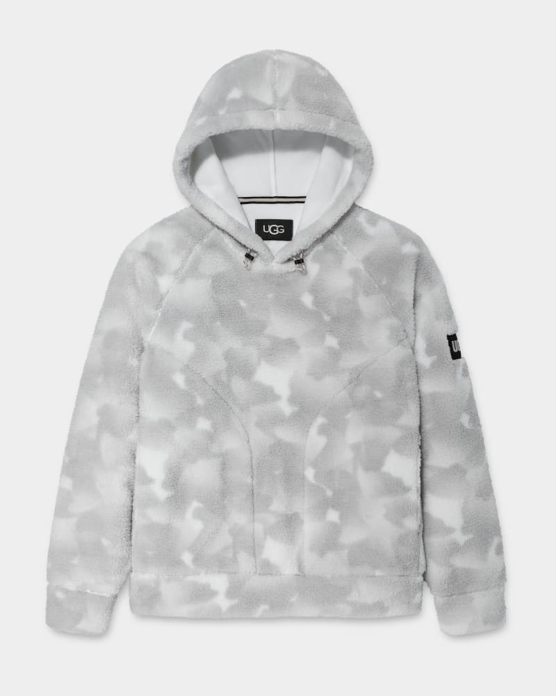 White Camo Ugg Dannen Sherpa Men's Hoodie | South Africa-1657203