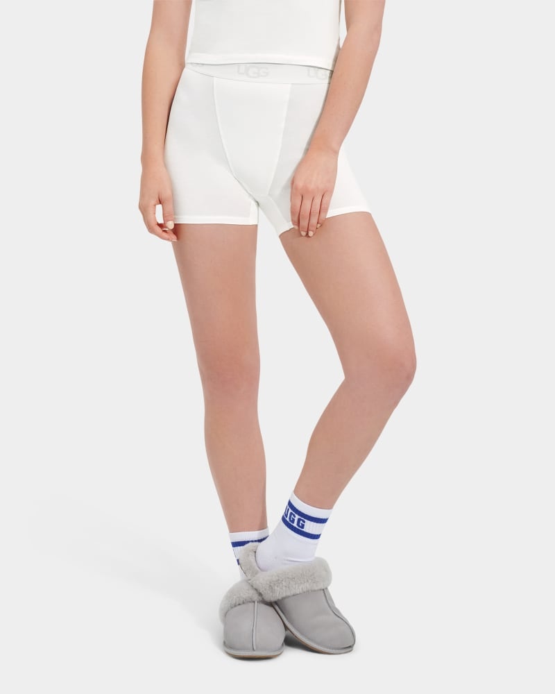 White Ugg Alexiah Boy Women's Shorts | South Africa-9085263