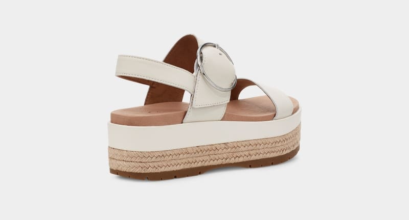 White Ugg April Women's Sandals | South Africa-1603895