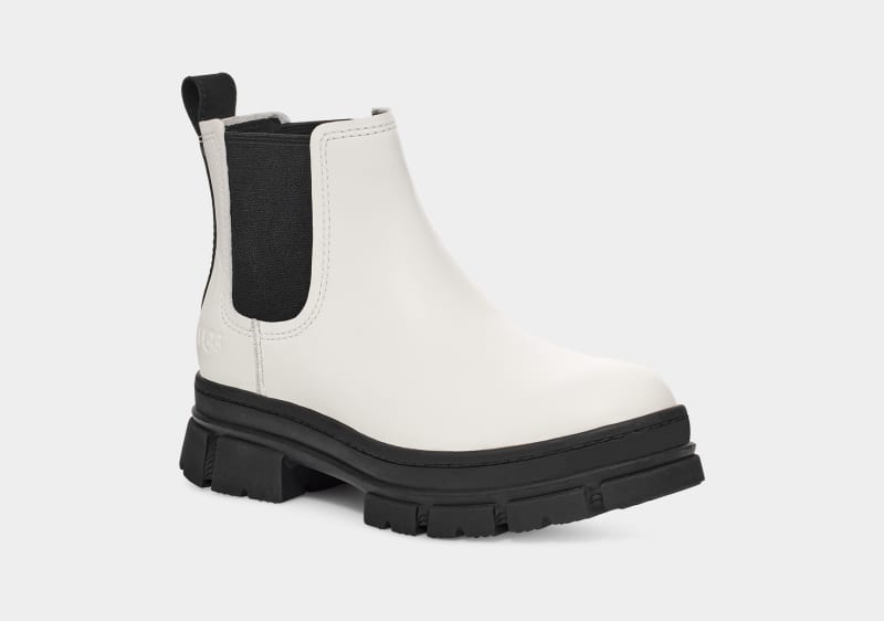 White Ugg Ashton Women's Chelsea Boots | South Africa-7632541