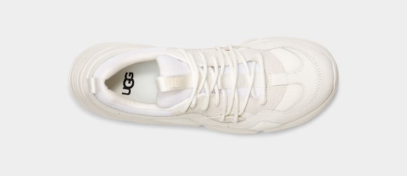 White Ugg Calle Lace Women's Sneakers | South Africa-0923857