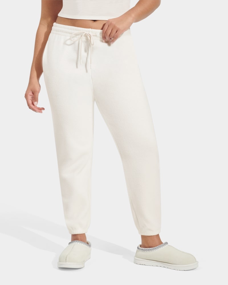 White Ugg Cassady Micro Uggfluff Women's Pants | South Africa-6175983