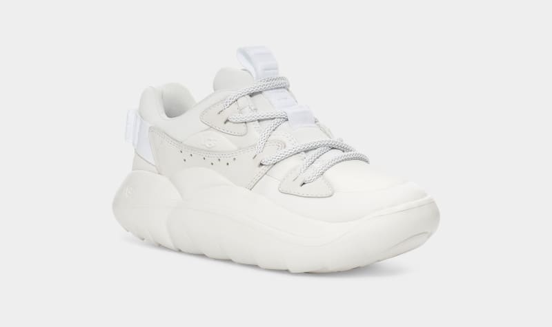 White Ugg La Cloud Lace Women's Sneakers | South Africa-1923648