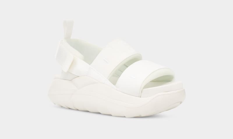 White Ugg La Cloud Sport Women's Sandals | South Africa-1203957