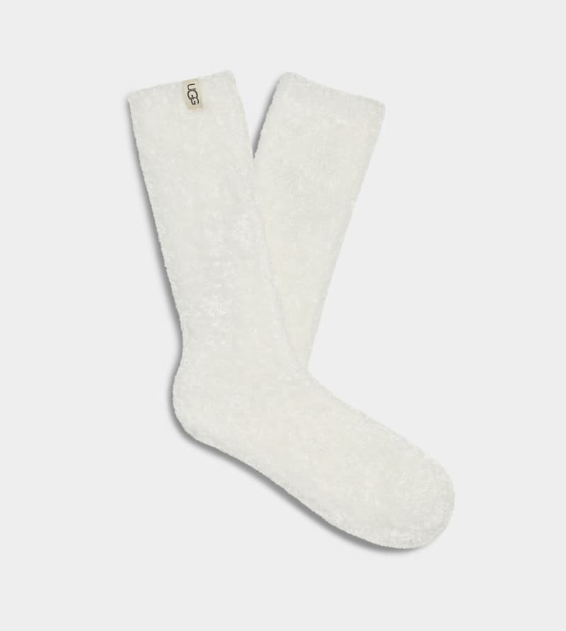 White Ugg Leda Cozy Women\'s Socks | South Africa-5310768