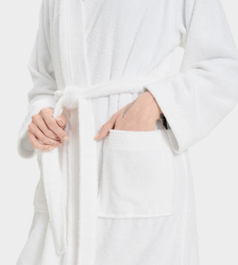 White Ugg Lorie Terry Women's Robe | South Africa-7234560