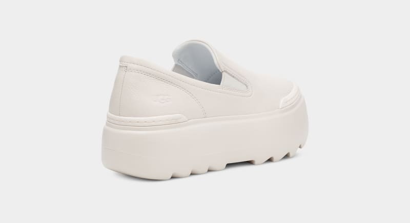 White Ugg Marin Mega Slip On Women's Sneakers | South Africa-9642573