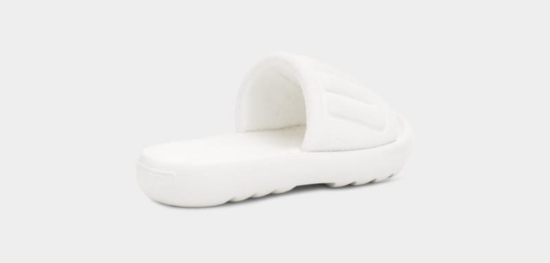 White Ugg Mini Women's Slides | South Africa-1270946