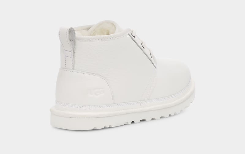 White Ugg Neumel Leather Men's Boots | South Africa-8564203