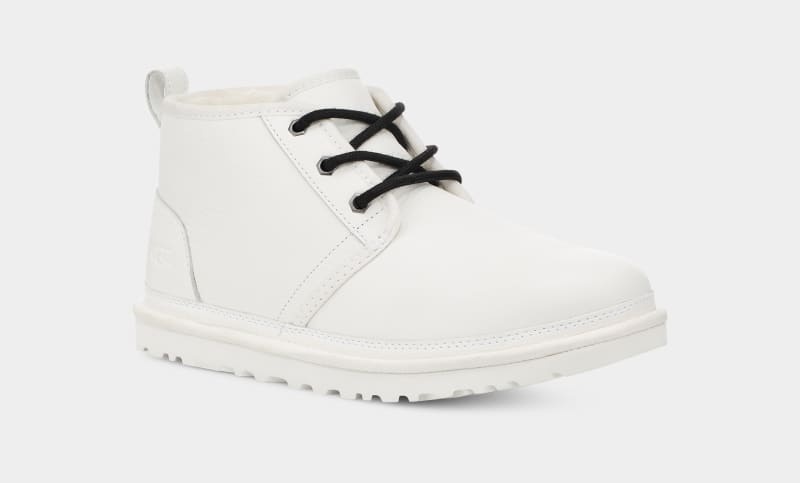 White Ugg Neumel Leather Men's Boots | South Africa-8564203