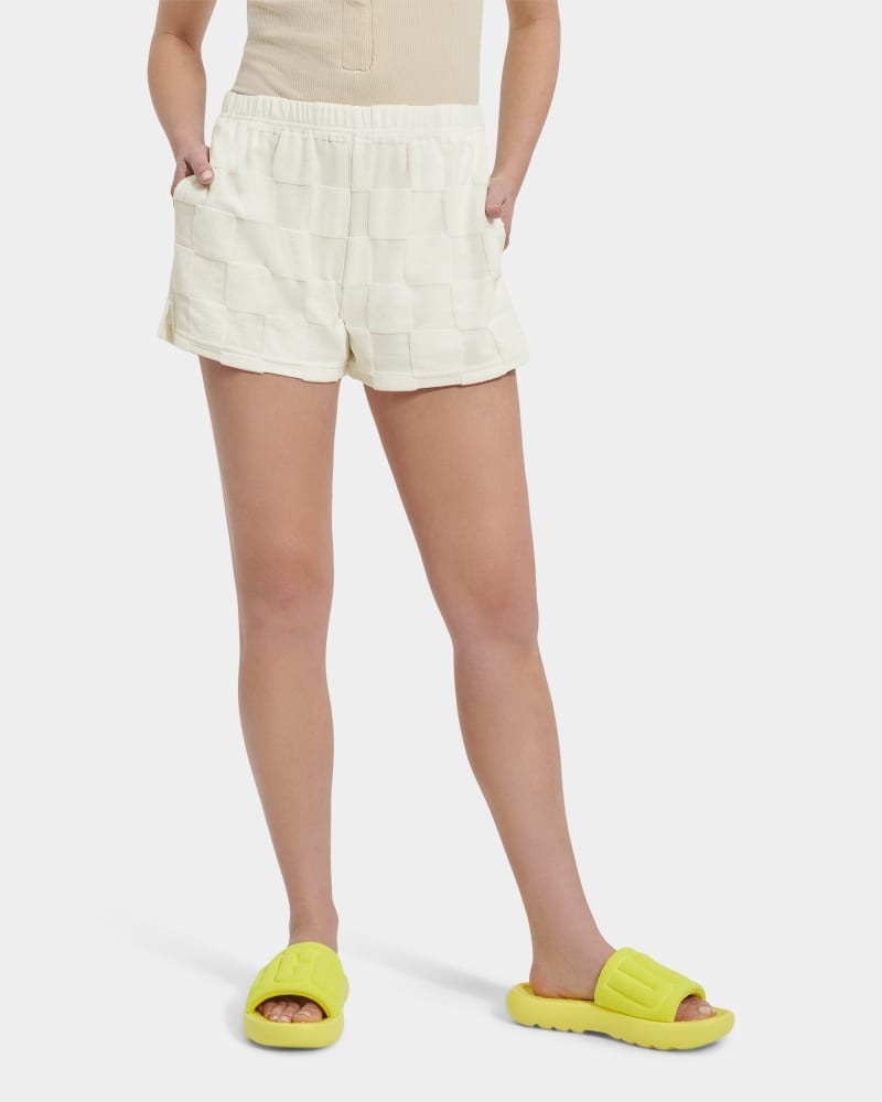 White Ugg Noni Check Women's Shorts | South Africa-2984160