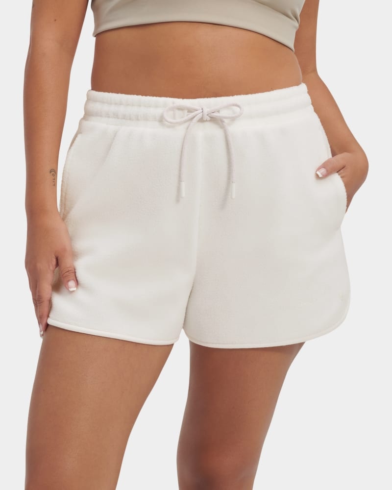 White Ugg Petria Sherpa Women's Shorts | South Africa-0482519