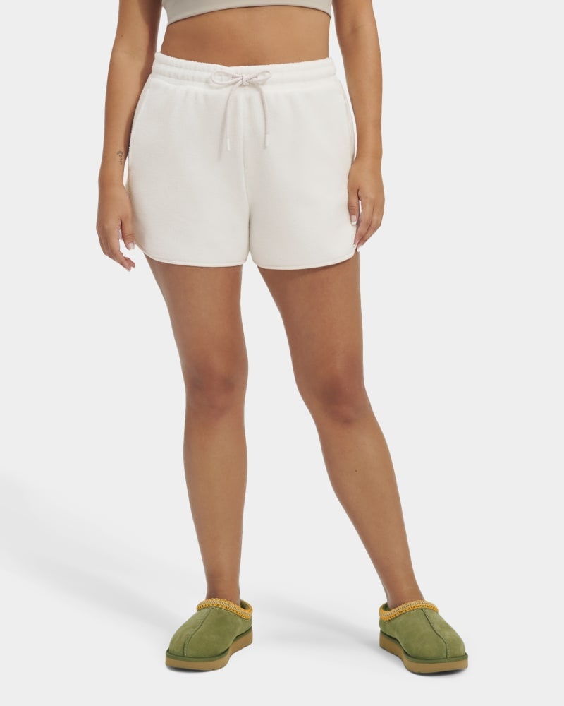 White Ugg Petria Sherpa Women's Shorts | South Africa-0482519