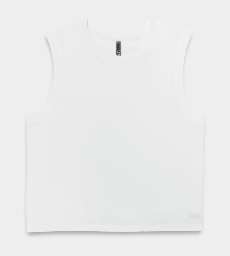 White Ugg Soni Muscle Women's Tanks | South Africa-2147693