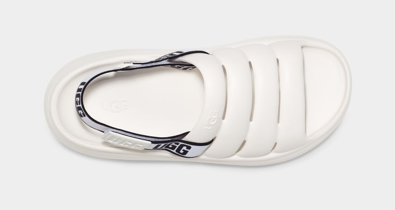 White Ugg Sport Yeah Men's Sandals | South Africa-4961873