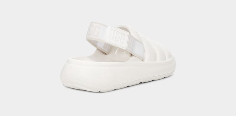 White Ugg Sport Yeah Women's Slides | South Africa-9521780