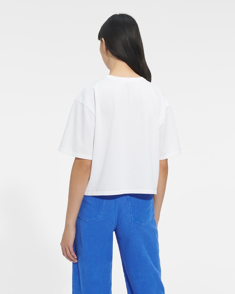 White Ugg Tana Cropped Women's Tee | South Africa-8201476