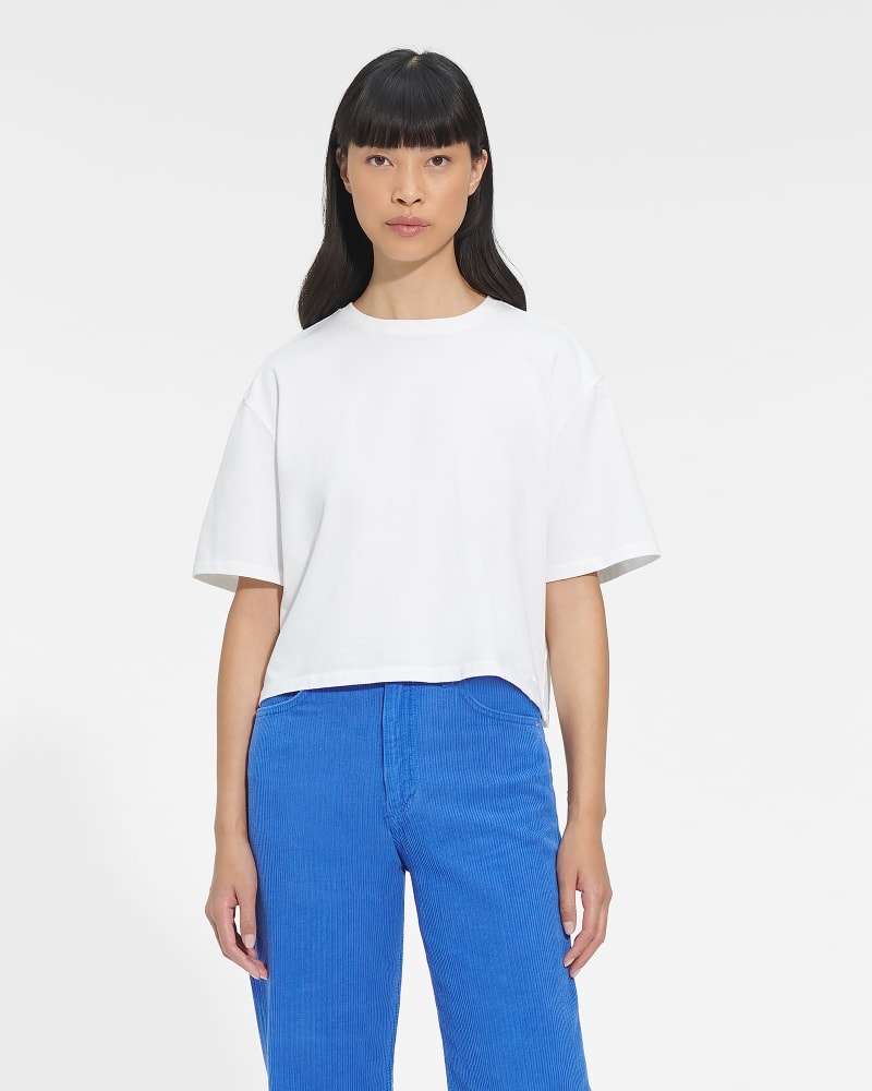 White Ugg Tana Cropped Women\'s Tee | South Africa-8201476