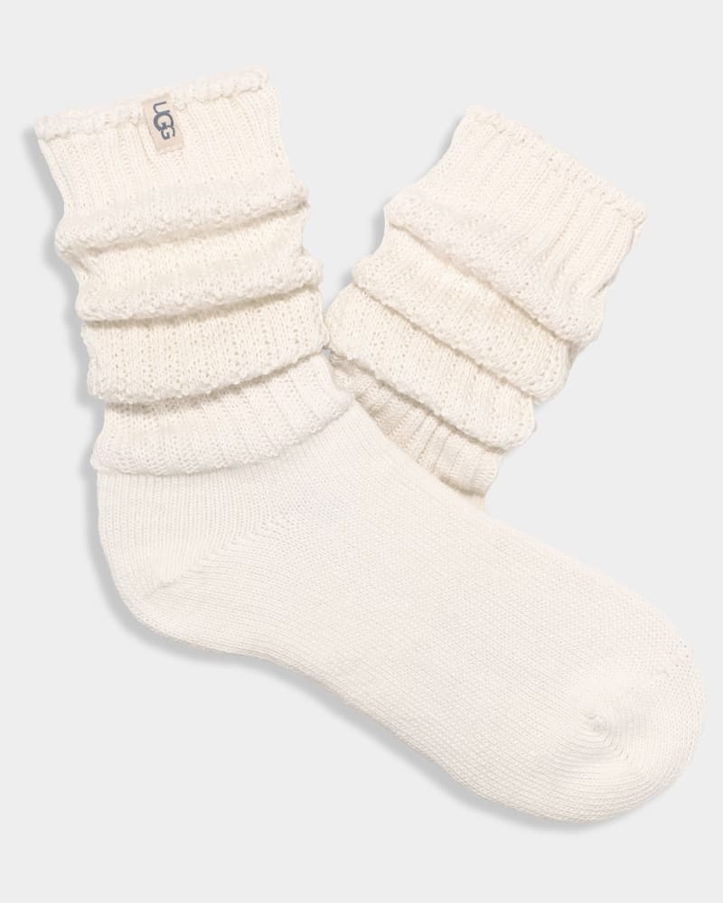 White Ugg Tyla Slouchy Crew Women's Socks | South Africa-1685703