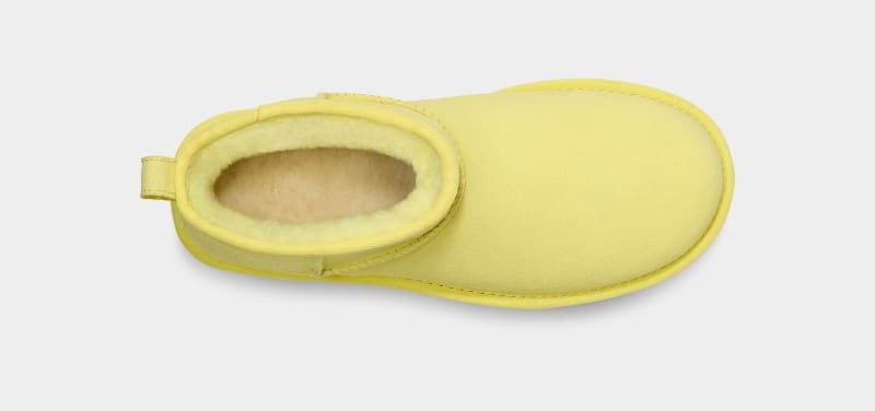 Yellow Ugg Classic Ultra Mini Platform Women's Boots | South Africa-4932786