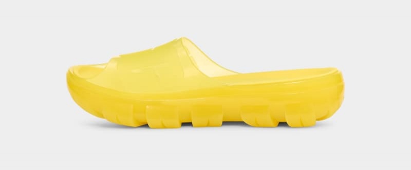 Yellow Ugg Jella Clear Women's Slides | South Africa-4680519