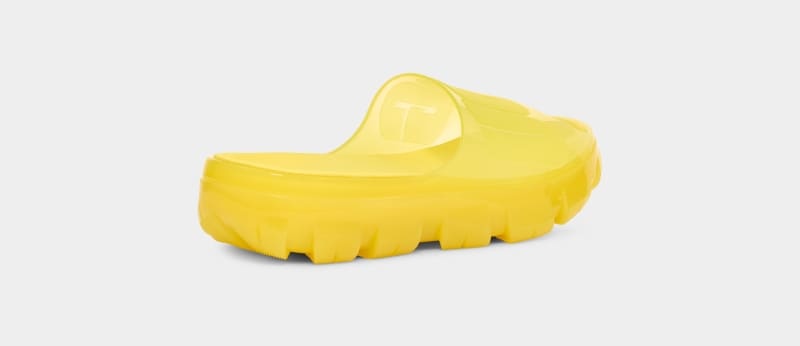 Yellow Ugg Jella Clear Women's Slides | South Africa-4680519