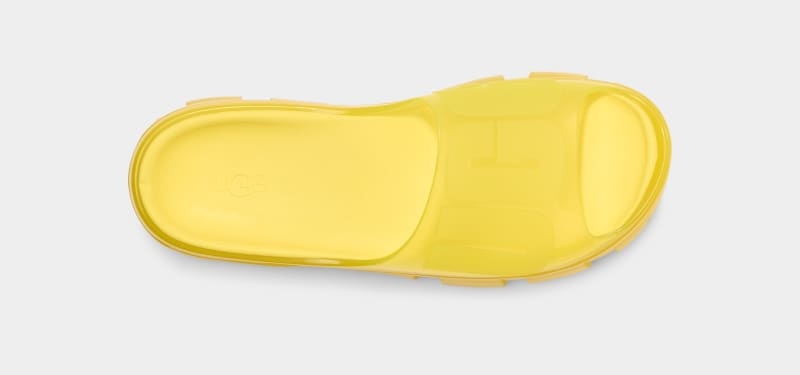 Yellow Ugg Jella Clear Women's Slides | South Africa-4680519