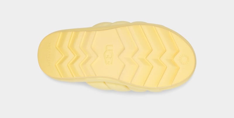 Yellow Ugg Maxi Women's Slides | South Africa-0821936