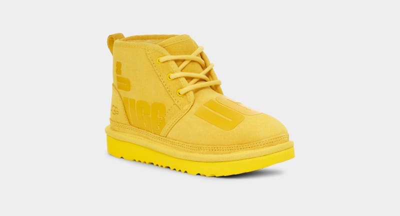 Yellow Ugg Neumel Ii Scatter Graphic Kids' Boots | South Africa-4192806