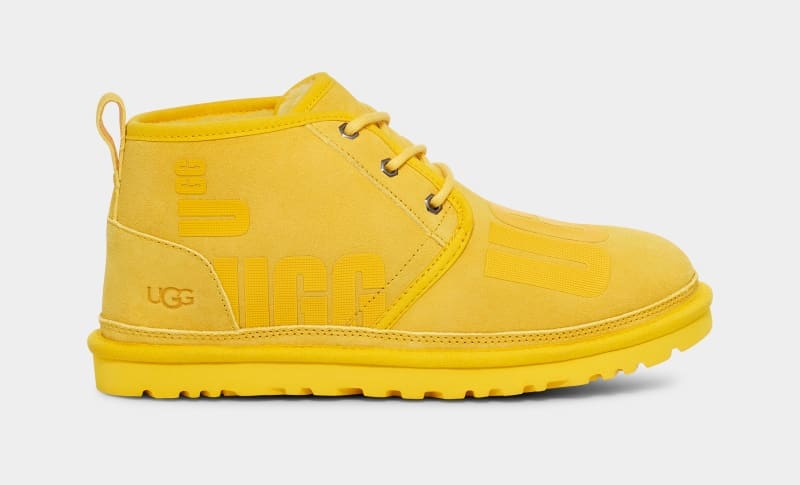 Yellow Ugg Neumel Scatter Graphic Men\'s Boots | South Africa-1450698