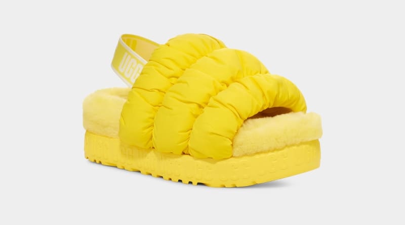 Yellow Ugg Scrunchita Women's Slippers | South Africa-1752498