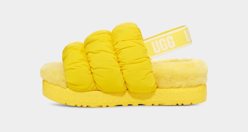 Yellow Ugg Scrunchita Women's Slippers | South Africa-1752498