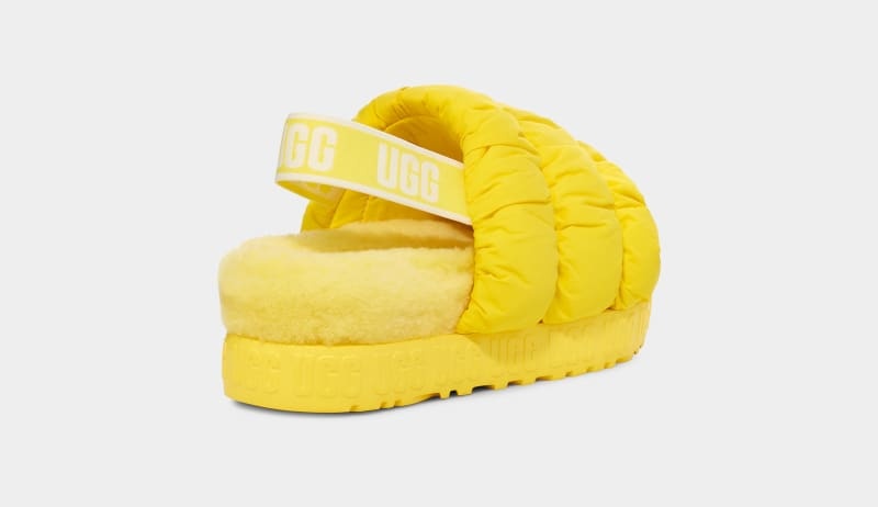 Yellow Ugg Scrunchita Women's Slippers | South Africa-1752498