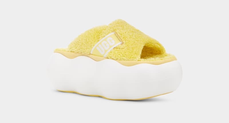 Yellow Ugg Sugarcloud Women's Slides | South Africa-7286153