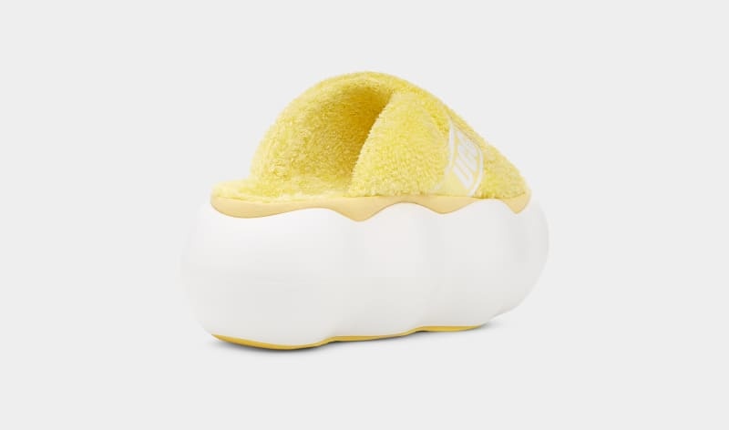 Yellow Ugg Sugarcloud Women's Slides | South Africa-7286153